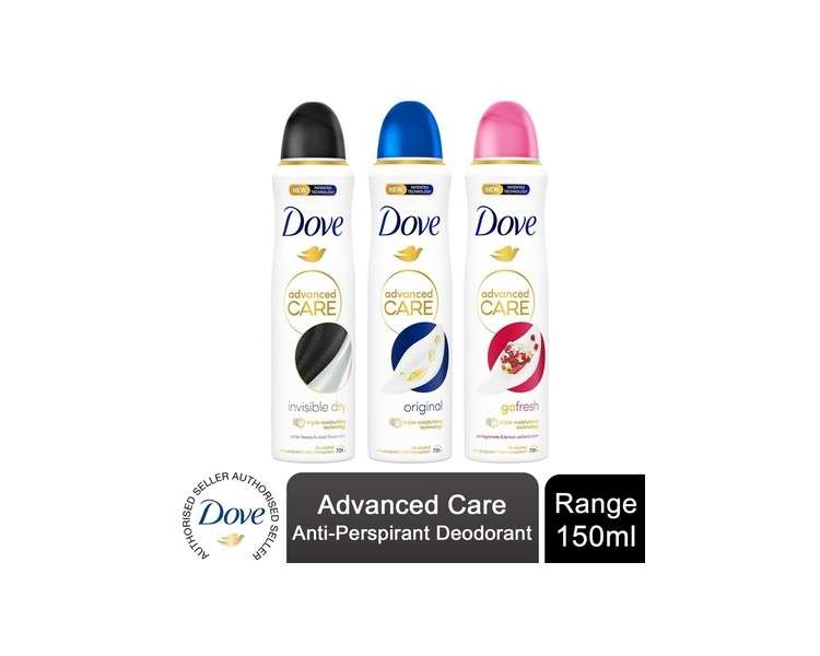 Dove Advanced Care 72H Antiperspirant Deodorant for Women 150ml