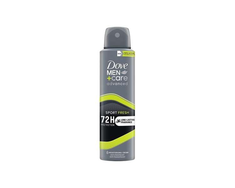 Dove Men+Care Advanced Sport Fresh Antiperspirant Deodorant Aerosol with Triple Action Technology 150ml