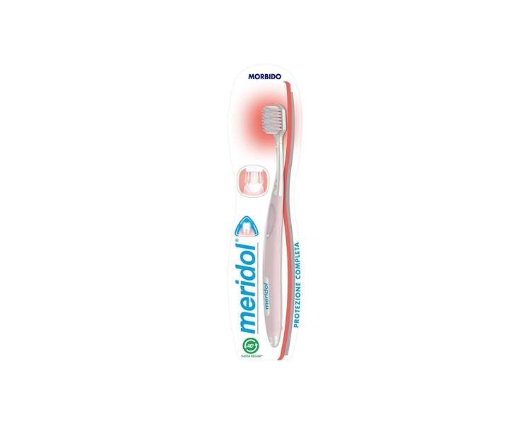 Meridol Complete Gum Protection Soft Toothbrush for Superior Cleaning with Gentle, Rounded Bristles