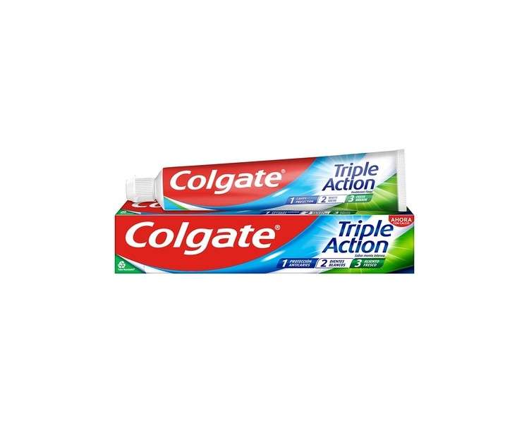 Triple action anti-caries toothpaste with calcium intense mint flavor tube 75ml