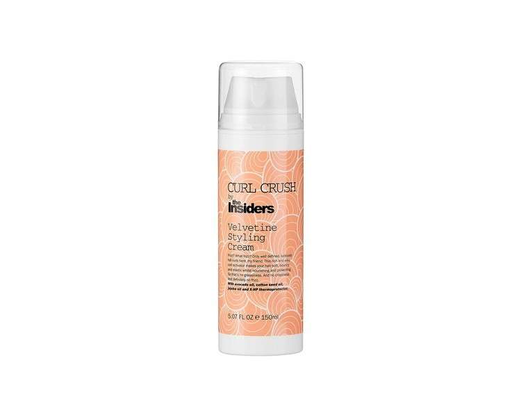 Velvetine Styling Cream by The Insiders with Curl Activator for Silky and Frizz-Free Curls 150ml