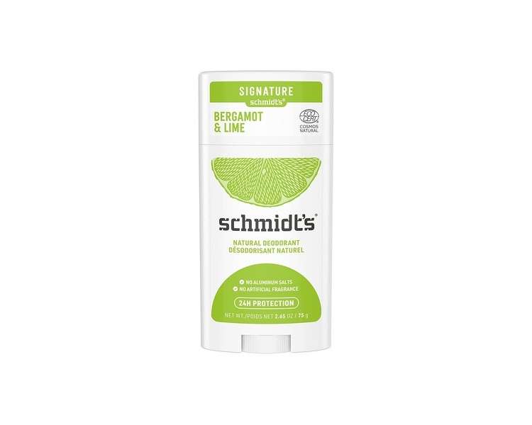 Schmidt's Natural Deodorant Stick Bergamot and Lime Aluminum Free Vegan