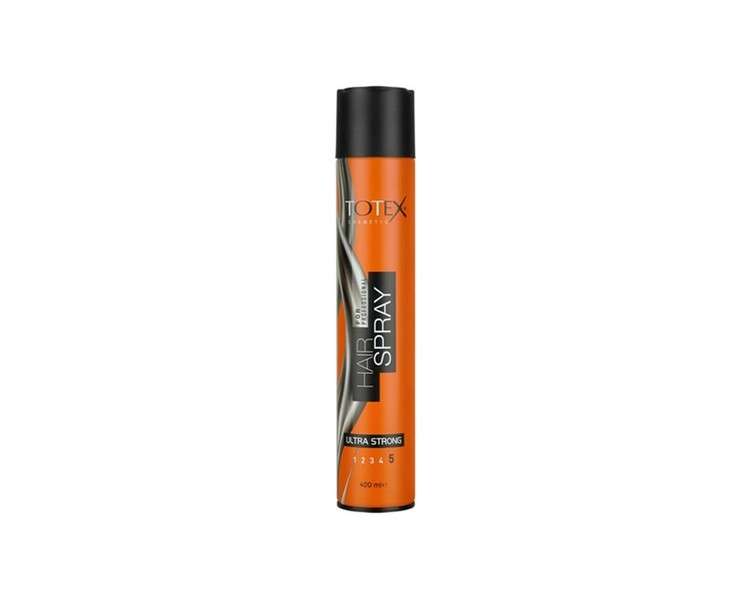 Totex Hair Styling Hair Spray Ultra Strong Perfect Shine Long Last Hold 400ml