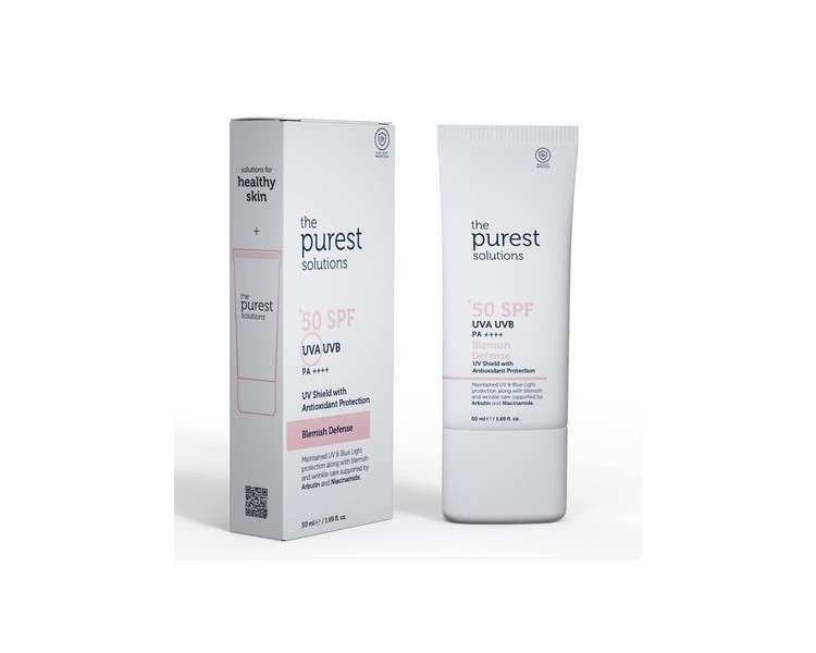 The Purest Solutions Blemish Defense UV Shield with Antioxidant Protection SPF 50+ 1.69 fl. oz