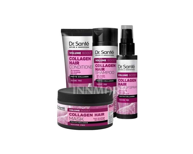 Dr. Sante Collagen Hair Volume Boost Collection Shampoo Conditioner Spray Mask