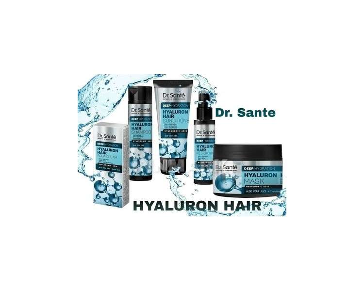 Hyaluron Hair Deep Hydration Shampoo Mask Spray Aqua Cream Conditioner by Dr. Sante