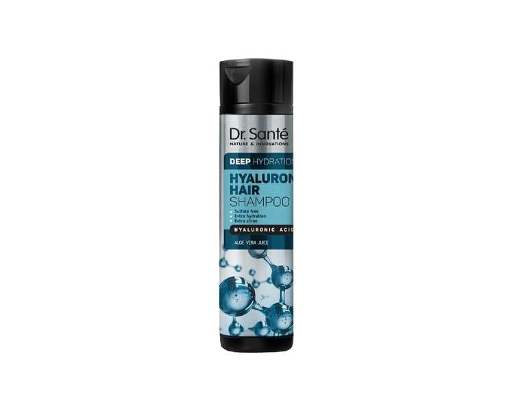 Dr. Santé Hyaluron Shampoo without Silicon Sulfates and Parabens 250ml Deep Hydration for Keratin Straightening