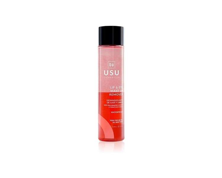 USU Cosmetics Eye and Lip Makeup Remover 100ml with Neuropeptides and Peony Root