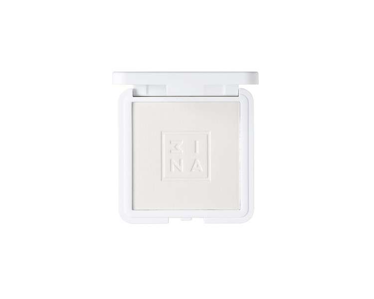 3INA Makeup The Setting Compact Powder 100 White Mineral Powder - Long Lasting Mattifying Effect - Natural Finish