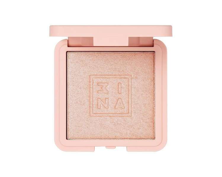 3INA Makeup Vegan Cruelty Free Highlighter 200 Light Natural Silky Texture Shimmering Blendable Radiant Glow 6ml Rose Gold