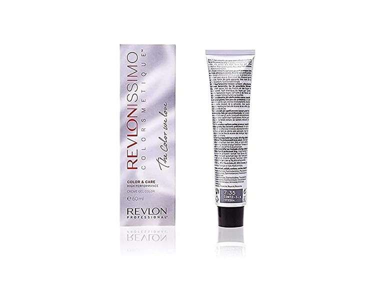 REVLON PROFESSIONAL Revlonissimo Colorsmetique Color&Care Permanent Hair Color 60ml 7.35 Medium Blonde Amber