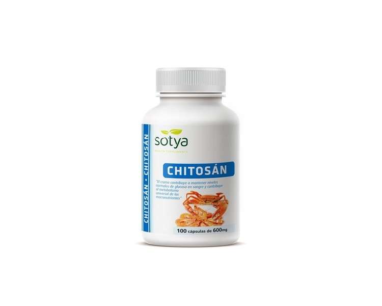Sotya Chitozan 600mg with Vitamin C and Chromium Weight Loss Supplement 100 Capsules