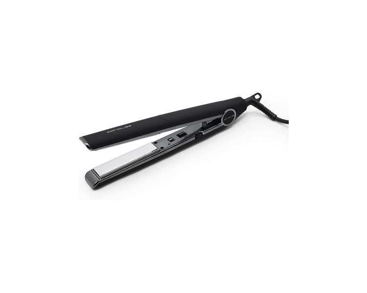 Corioliss C1 Professional Titanium Hair Straightener for Women with UK Plug Black Chrome Soft Touch