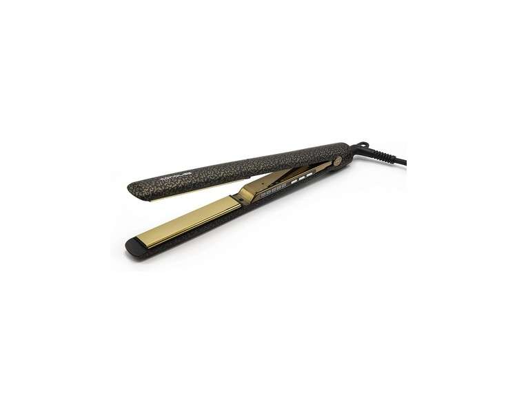 Corioliss C3 Professional Titanium Plates Hair Straightener for Women UK Plug Leopard Gold Soft Touch