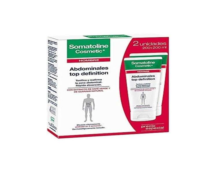 Somatoline Men's Abdominal Treatment Top Definition Sport Cool 400ml - Pack of 2