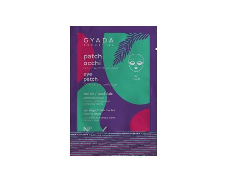 GYADA COSMETICS Eye Patch for Bags and Eyes with Cranberry, Cucumber, and Juniper 5ml