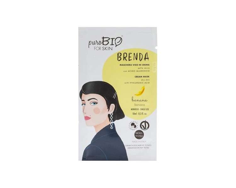 PuroBio Brenda Cream Face Mask for Dry Skin No. 02 Banana