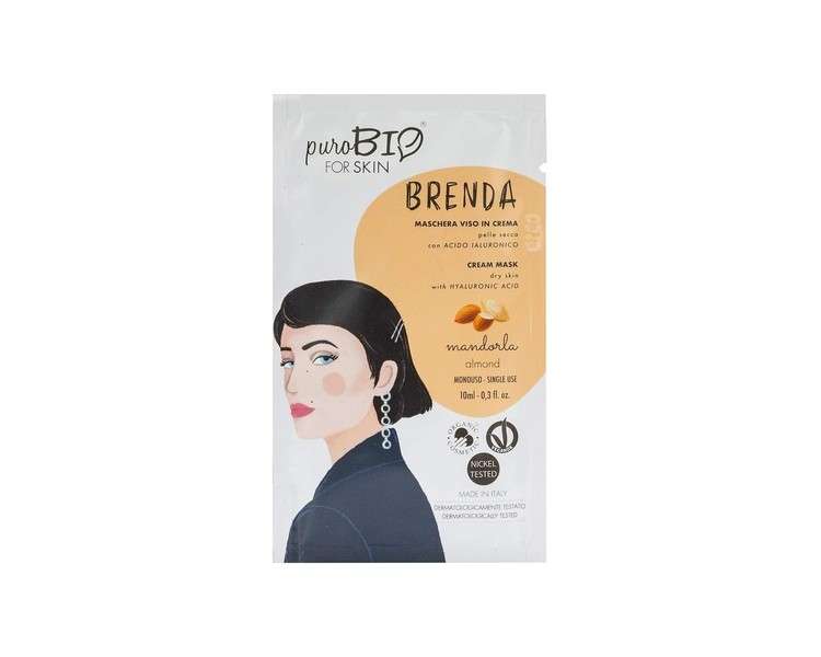 PuroBio Brenda Cream Face Mask for Dry Skin No. 01 Almond