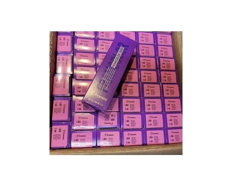 Framesi FRAMCOLOR 2001 L & S 7.44 Intense Copper Purple Box Light Shine