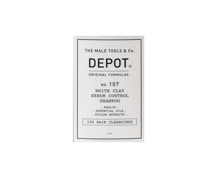 Depot Nr. 107 Whiteclay Sebumcontrol 10ml Oily Hair Shampoo