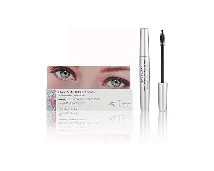 LEPO Rimmel Sensitive Eyes Mascara for Eyelashes Color Black 10ml Make-up