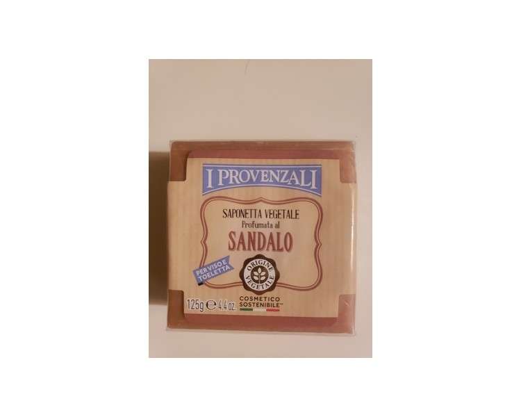 I Provenzali Sandalwood Vegetal Soap from Italy 4.4oz - NEW