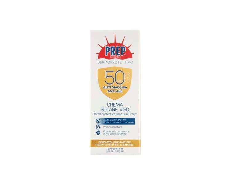 Anti-Stain and Anti-Aging SPF50 Dermoprotective Face Sun Cream 50ml