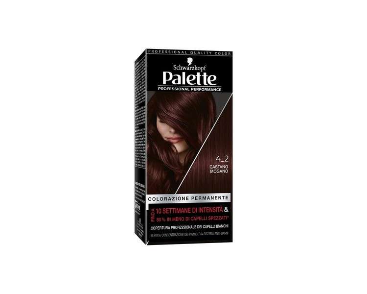 Professional Performance Hair Color Palette 4.2 Chestnut Mahogany 6pcs In Box