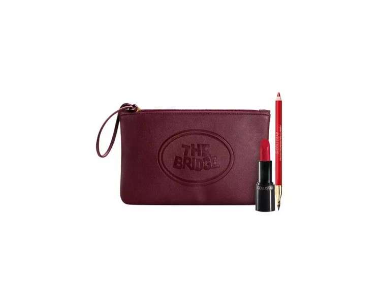 Collistar Lipstick + Lipliner + Cosmetics Bag Set