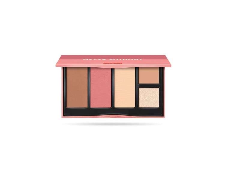 PUPA Milano Contouring Bronzer Palette Never Without - Face Highlighter Cream Concealer Contouring Bronzer and Blush 002 Medium Skin