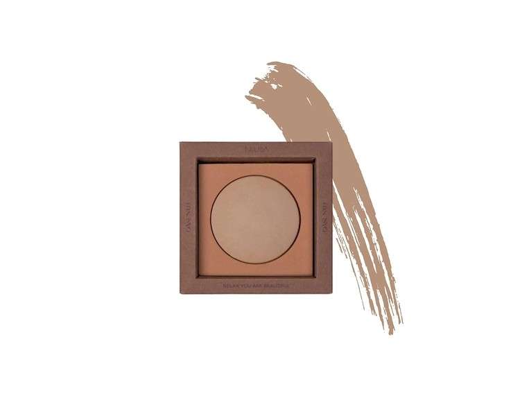 Nouba Oasi Bronzer Baked Bronzing Powder Illuminating & Brightening Bronze Foundation for Face & Body N3