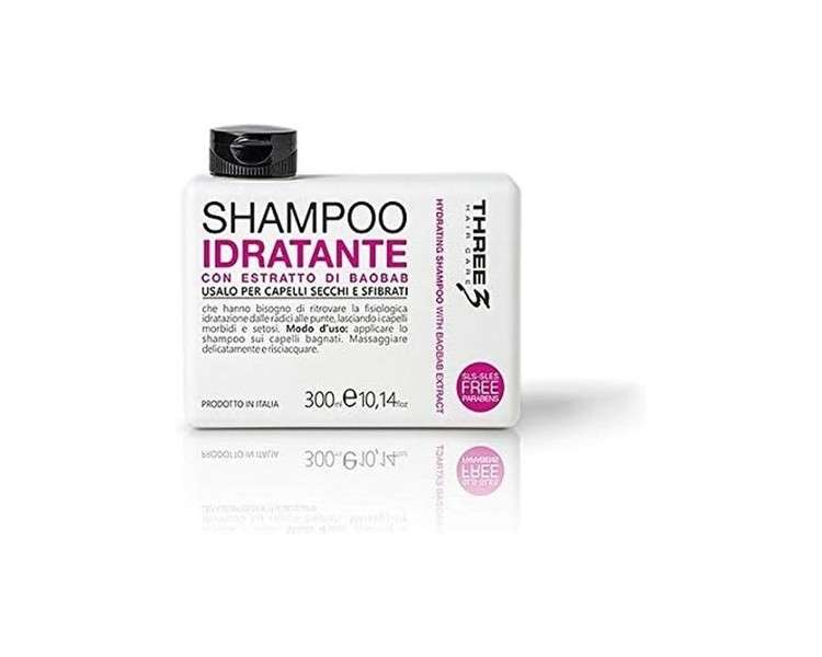 FAIPA Three 3 Moisturizing Shampoo with Baobab Extract for Dry Hair 300ml