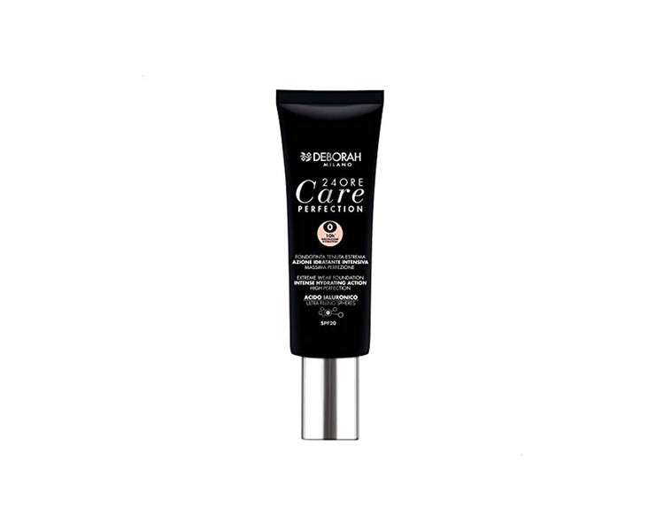 Deborah Milano 24Ore Care Perfection Extreme Wear Foundation SPF20 Nr.0 Fair Rose 30ml