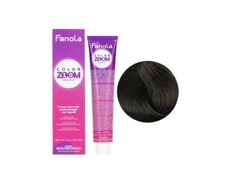 Fanola Colorzoom 10 Minute Hair Color 100ml 4.71 Cold Brown