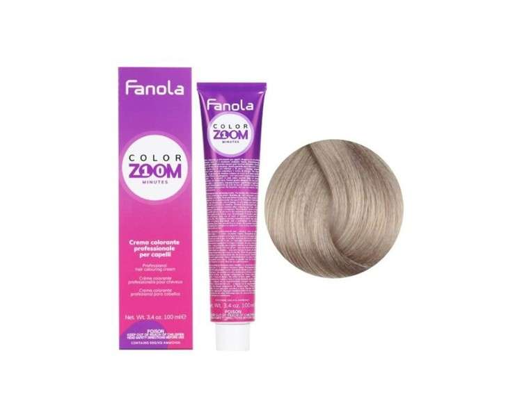 Fanola Colorzoom 10 Minute Hair Color 100ml 8.01 Natural Light Blonde Ash