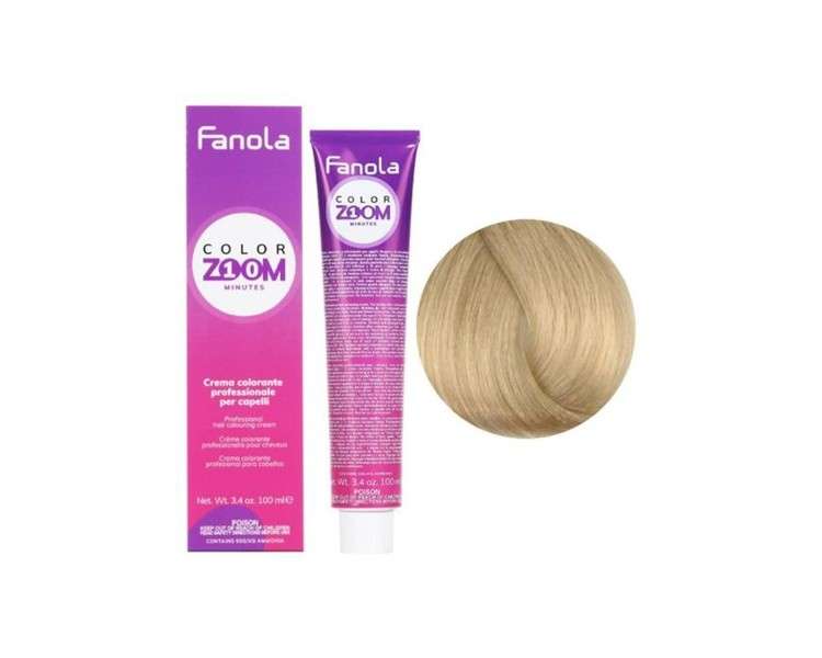 Colorzoom 10 Minute 9.0 Blonde Ch.Mo-Fanola Hair Color Cream 100ml