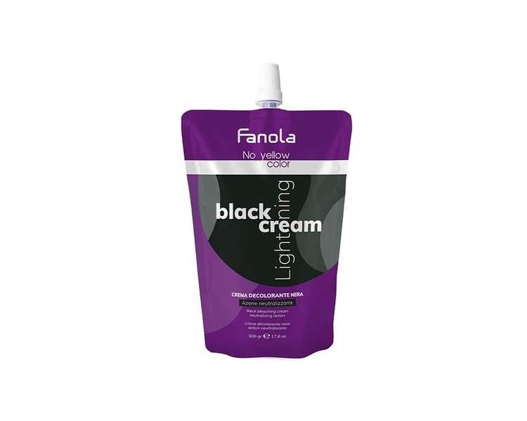 Fanola Black Lightning Cream Black Bleaching Cream 500g