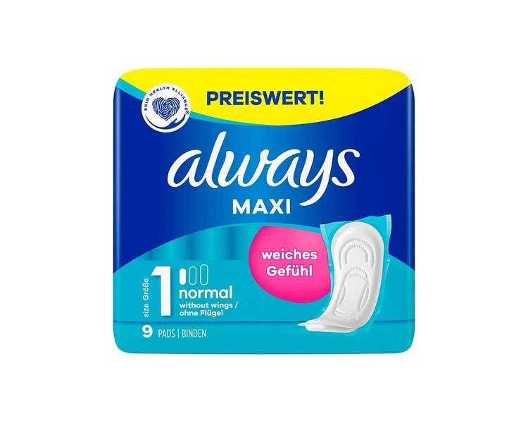 Always Maxi Normal Pads Size 1 Soft Feel