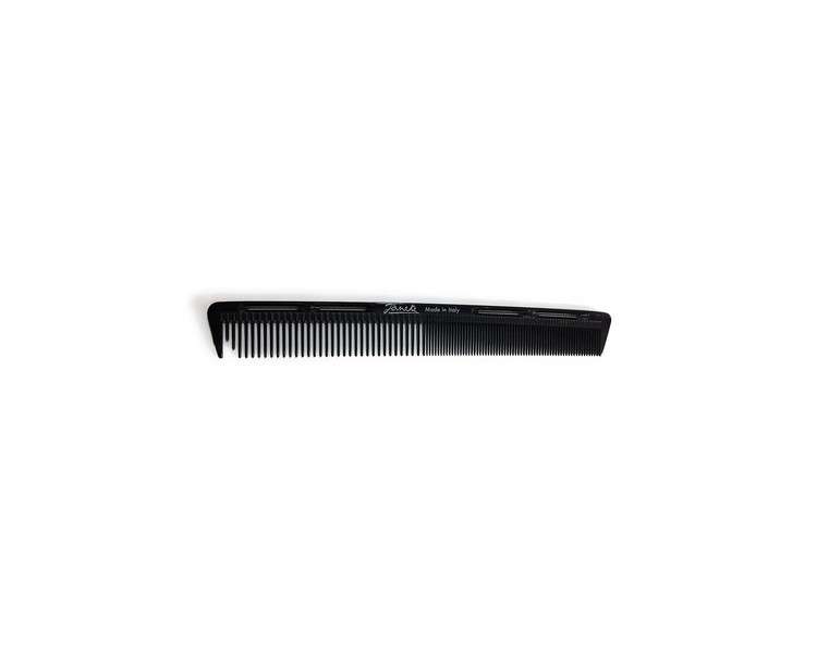 Jäneke Carbon Comb Universal Flexible Professional Comb 55879 Length 19cm Wide and Narrow Teeth/Interval Teeth