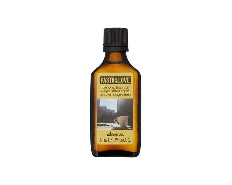 Davines Pasta & Love Men's Hydrating and Protective Pre-Shaving Plus Beard Oil 1.69 fl. Oz.