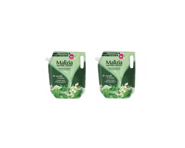 Malizia Green Tea & Mint Liquid Soap 1000ml