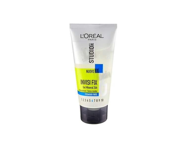 L'Oreal Paris Invisi Fix Mineral Hair Gel 24 Hour Strong Hold 150ml