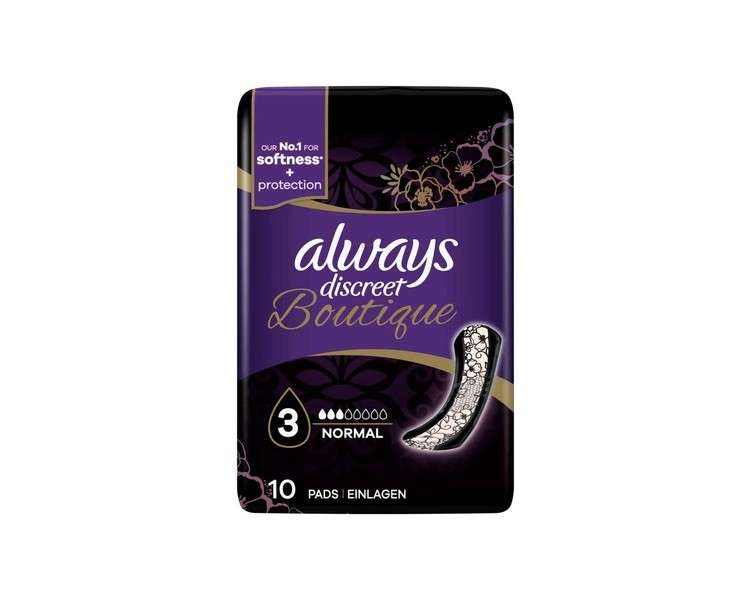 Always Discreet Boutique Pads Normal 10 Pack