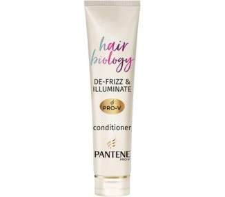 Pantene Hair Biology De-Frizz and Illuminate Hair Conditioner with Hyaluronic Acid and Omega 9 for Colored Hair 160ml