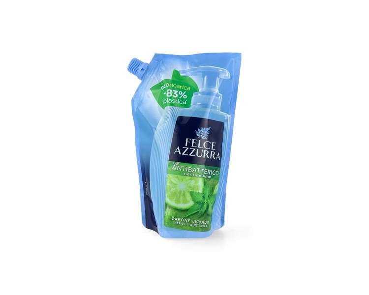 Paglieri Felce Azzurra Antibacterial Mint & Lime Liquid Soap 500ml Refill