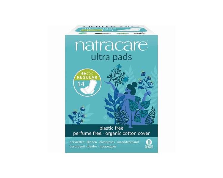 Natracare Organic Cotton Ultra Pads Regular Flow