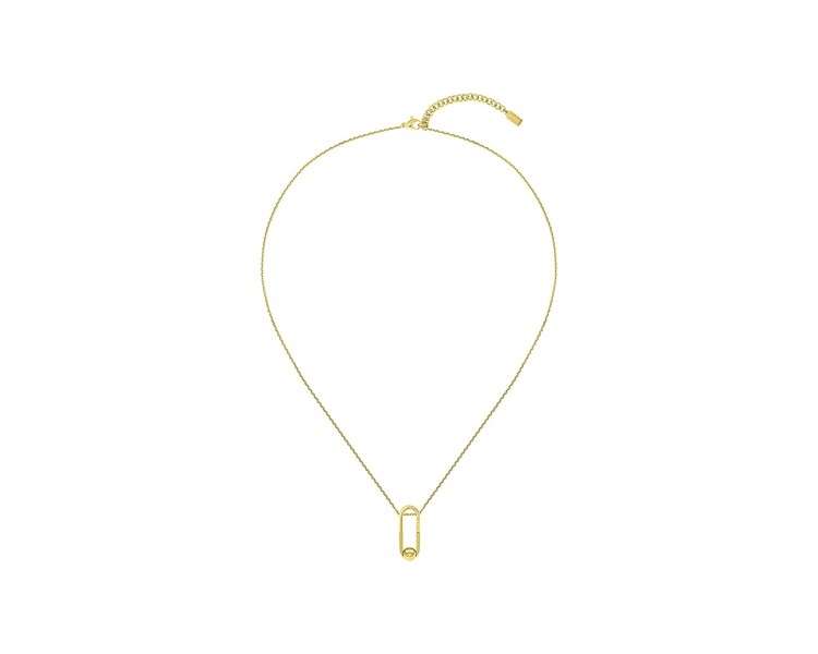 BOSS Jewelry Women's LYSSA Collection Yellow Gold Pendant with Chain