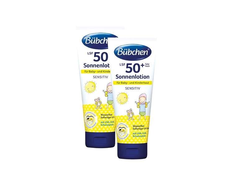 Bübchen Sensitiv Sun Lotion SPF 50+ Water Resistant Sunscreen for Sensitive Baby Skin