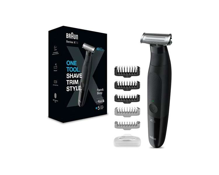 Braun Series XT3 Beard and Body Trimmer and Electric Shaver For Men