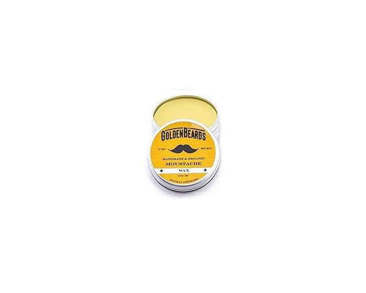 Bio Mustache Wax 15ml 100% Natural Golden Beards with Jojoba and Argan